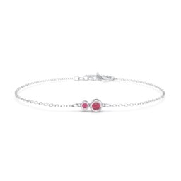 Generations 2-Stone Bezel Set Mother's Bracelet