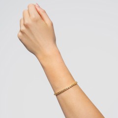 Heart Cubic Zirconia Tennis Bracelet