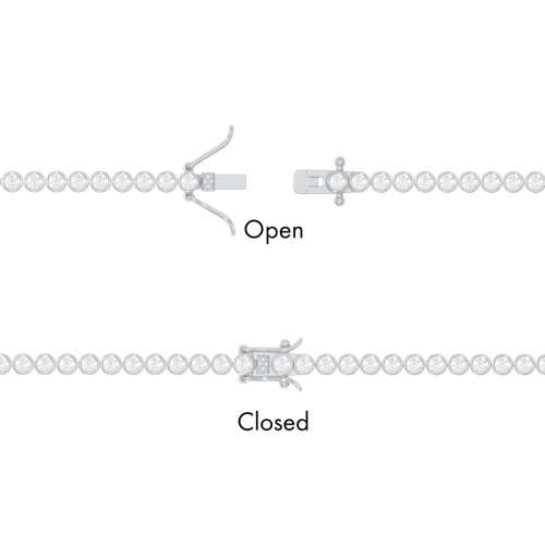 Round Cubic Zirconia Tennis Bracelet