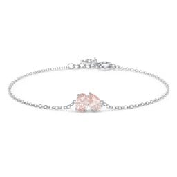 Toi et Moi Oval and Pear Gemstone Bracelet