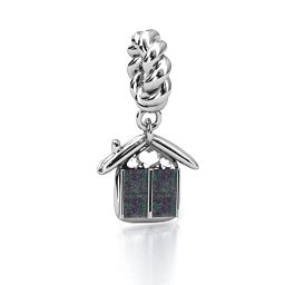 House of Love Bracelet Charm in 925 Sterling Silver with Alexandrite