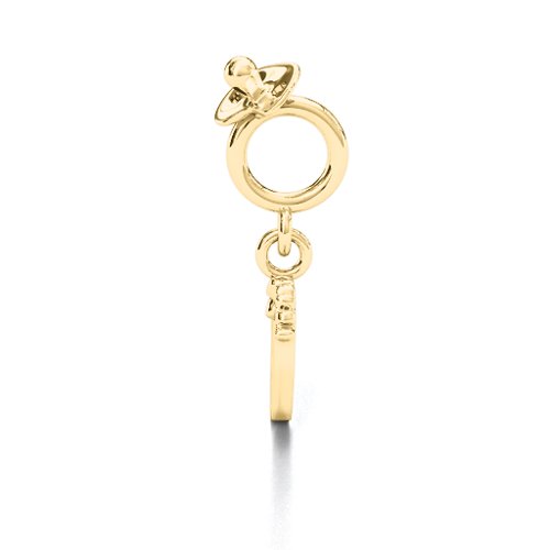 Baby Steps Bracelet Charm – 9kt Yellow Gold