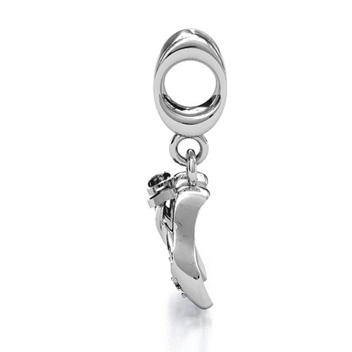 Enchanted Ballet Shoes Bracelet Charm – Sterling Silver with Alexandrite