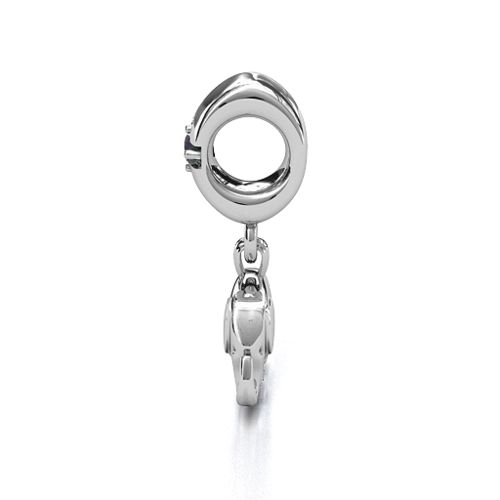 Lucky Elephant Bracelet Charm – Sterling Silver with Alexandrite
