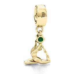 One Legged King Pigeon Yoga Bracelet Charm