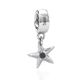Starfish Bracelet Charm in 925 Sterling Silver