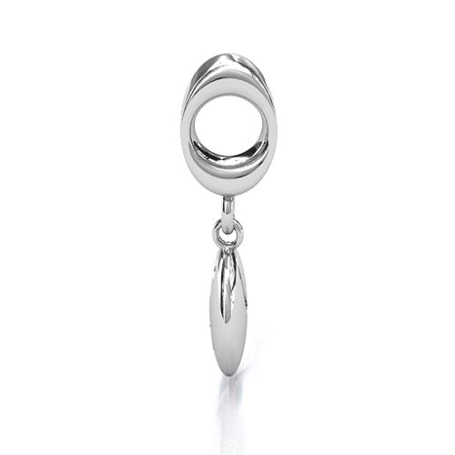 Yin-Yang Perfect Match Bracelet Charm – Sterling Silver with Alexandrite