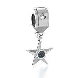 My Hero - Canada Flag Bracelet Charm in 925 Sterling Silver