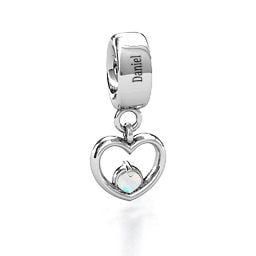 Heart Nest Bracelet Charm