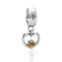 Heart Nest Bracelet Charm