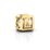 Love Cube Bracelet Charm – 9kt Yellow Gold