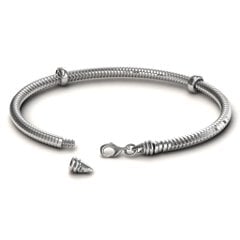7.5" Silver Snake Bracelet