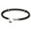 7.5" Leather Bracelet with Silver Clasps – Sterling Silver