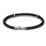 7.5" Leather Bracelet with Silver Clasps – Sterling Silver