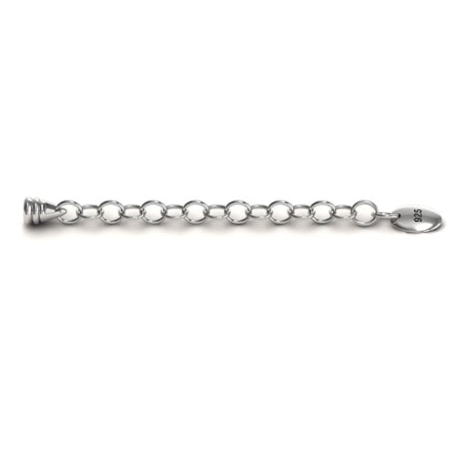 7.5" Silver Snake Bracelet with 1.5" Extender