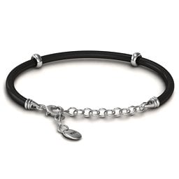 7.5" Leather Snake Bracelet with 1.5" Extender