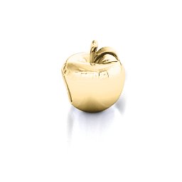 Apple of my Eye Bracelet Charm in 9K Solid Yellow Gold