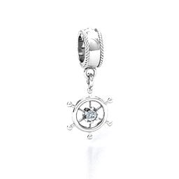 Ship's Wheel Bracelet Charm