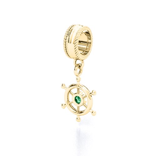 Ship's Wheel Bracelet Charm