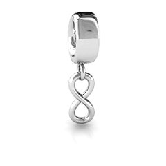 Classic Infinity Bracelet Charm – Sterling Silver