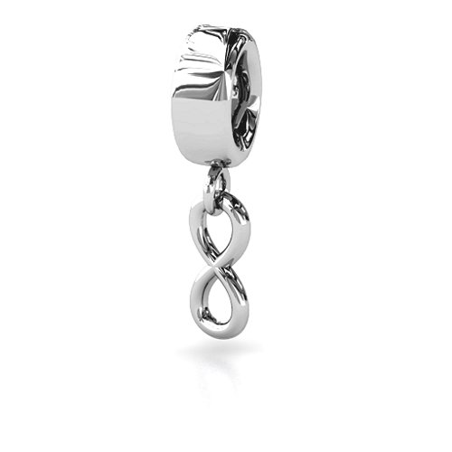 Classic Infinity Bracelet Charm – Sterling Silver