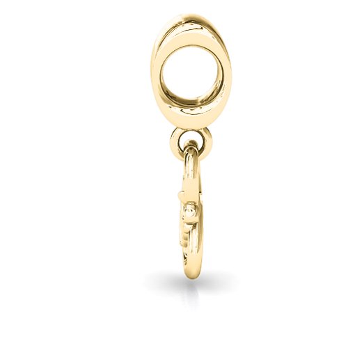 BFF Dangling Infinity Bracelet Charm – 9kt Yellow Gold
