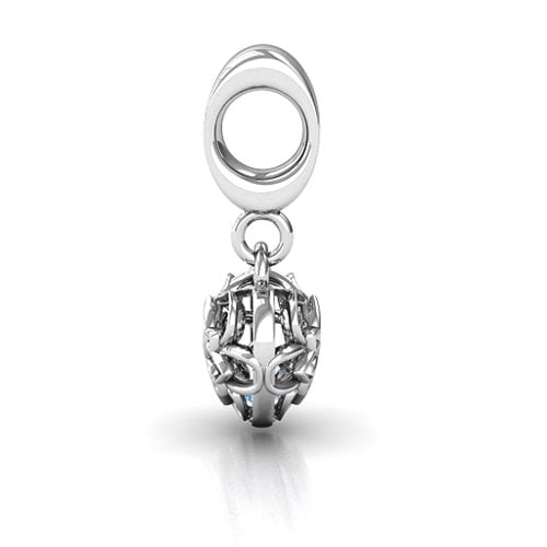 Beautiful Blossom Caged Bracelet Charm