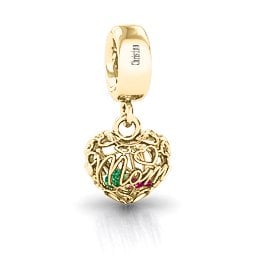 A Mother's Love Caged Bracelet Charm