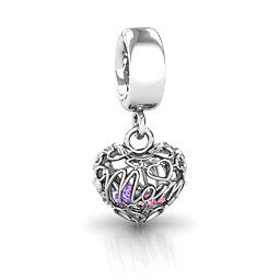 A Mother's Love Caged Bracelet Charm