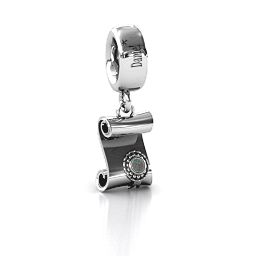 Proud Graduate Bracelet Charm in 925 Sterling Silver with Alexandrite