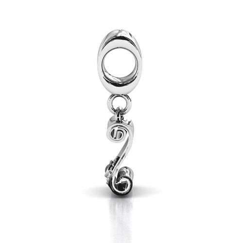 Proud Graduate Bracelet Charm – Sterling Silver with Alexandrite