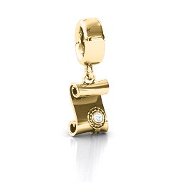 Proud Graduate Bracelet Charm in 9K Solid Yellow Gold