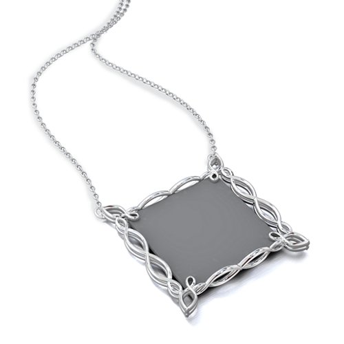Square Infinity Photo Frame Necklace