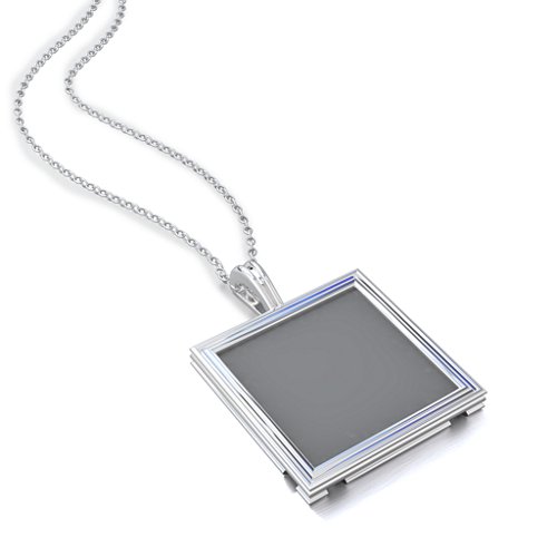 Classic Square Photo Frame Necklace