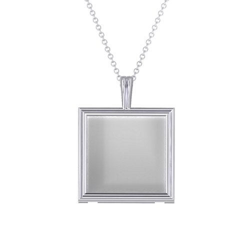 Classic Square Photo Frame Necklace