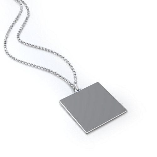 Square Frameless Photo Necklace