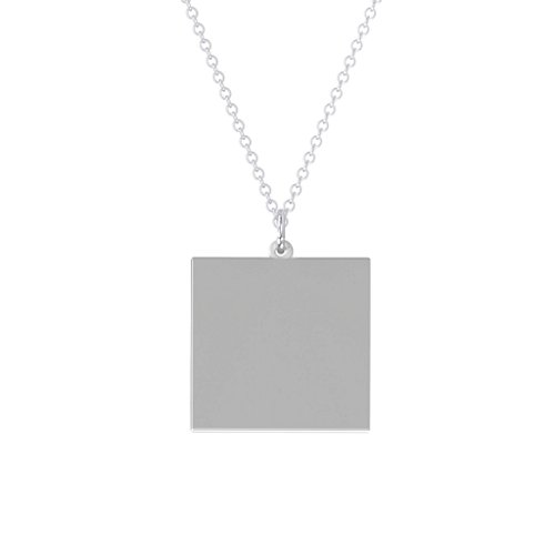 Square Frameless Photo Necklace
