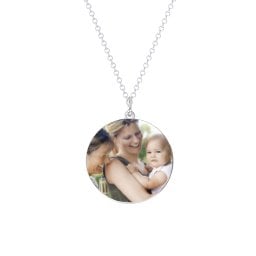 Round Frameless Photo Necklace
