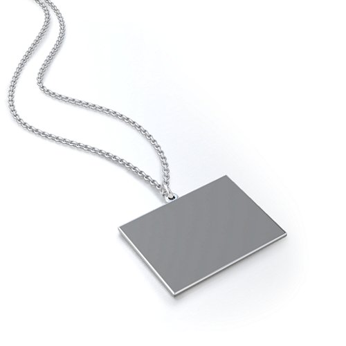 Rectangle Frameless Photo Necklace