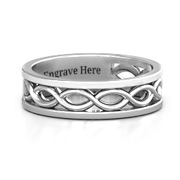 Women's Diadem Infinity Ring in 925 Sterling Silver