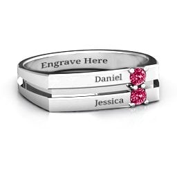 Women's Crevice Grooved Ring