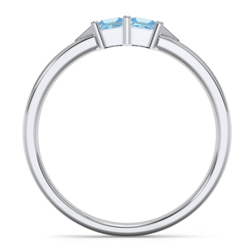 Timeless Romance Ring – Sterling Silver with Blue Topaz
