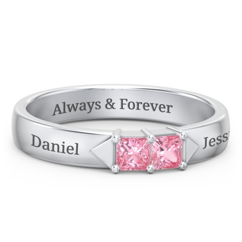 Timeless Romance Ring – Sterling Silver with Pink Tourmaline