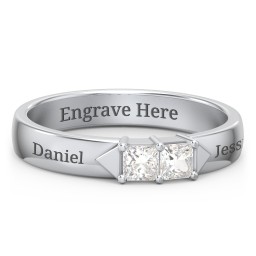 Timeless Romance Ring in 925 Sterling Silver with Cubic Zirconia