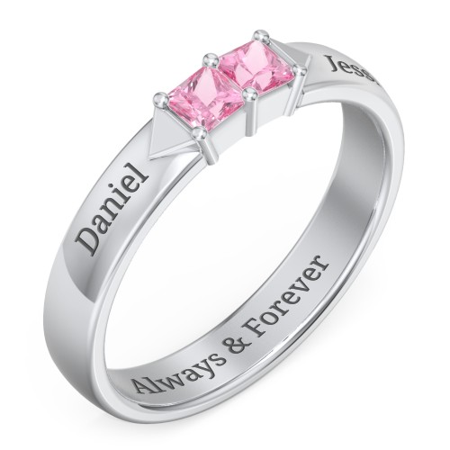 Timeless Romance Ring – Sterling Silver with Pink Tourmaline
