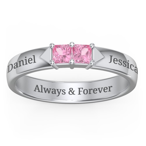 Timeless Romance Ring – Sterling Silver with Pink Tourmaline