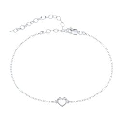 Heart Anklet with Cold Enamel
