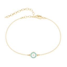 Round Evil Eye Anklet