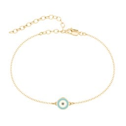 Round Evil Eye Anklet