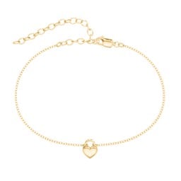 Heart Padlock Anklet